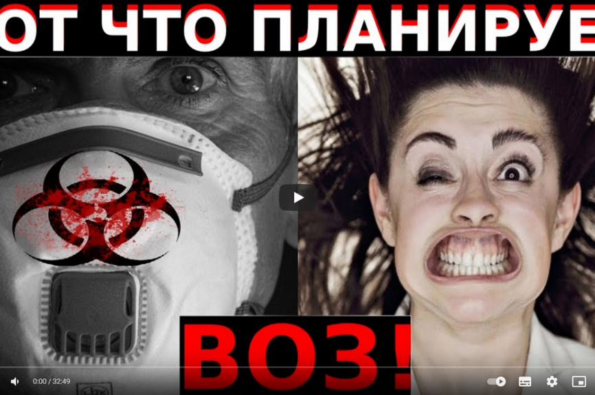 Волосся дибки від того ЩО ПЛАНУЄ ВООЗ ДО 2024 - ТОГО РОКУ!